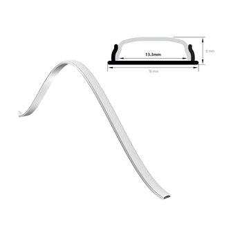 Flex Profiel 18x6mm - Tot 12mm LED Strip