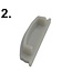 Accessoires t.b.v. Led Strip Profiel FLEX | Grijs