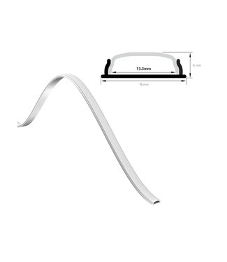 Aluminium Led Strip Profiel FLEX | Buigbaar / Vormbaar | ALU |  18x6mm | Tot 2 Meter leverbaar