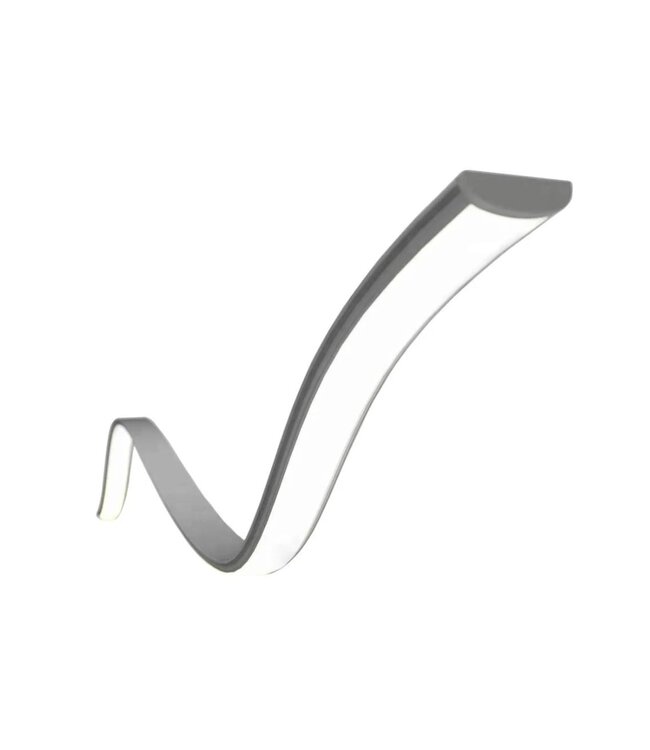 Aluminium Led Strip Profiel FLEX | Buigbaar / Vormbaar | ALU |  18x6mm | Tot 2 Meter leverbaar