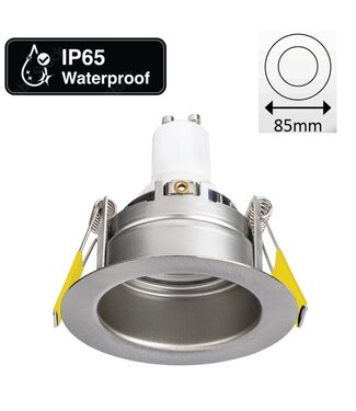 Led Spot Armatuur Verdiept Staal, IP65, Incl. GU10 Fitting