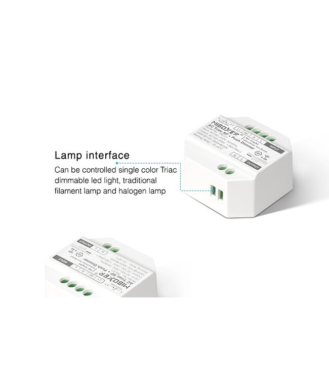 Miboxer Draadloze Triac LED Dimmer, WIFI + 2.4GHz, Max 300 watt - TRI-C1WR
