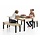 Tisch für Lego aus Holz für 4 Kinder mit 2 Sitzbänken