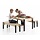 Tisch für Lego aus Holz für 4 Kinder +2 Sitzbänken mit Truhe