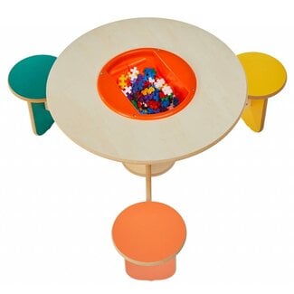 Kidea Kindertisch mit 3 Stühlen