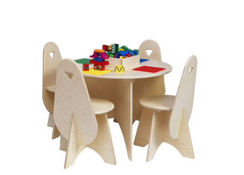 Tisch für Lego mit 4 Stühlen