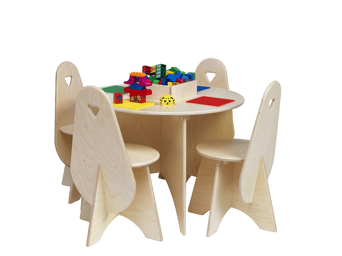 Lego Tisch mit 4 Stühlen, Aufbewahrungsfach und DUPLO® Bausteinen