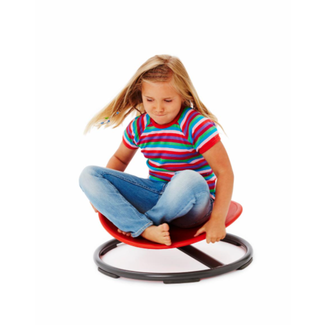 Gonge Karussell sensorischer Drehstuhl Autismus grün und orange