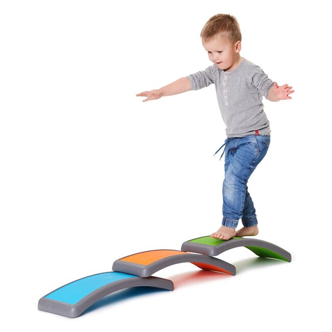 Gonge Balancierbrett Kinder 3-er Set Bögen