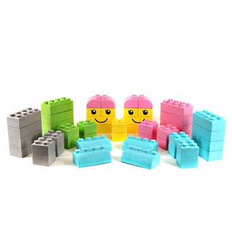 SoftBlocks Riesen Steine Type Lego 50 Stück Nordic