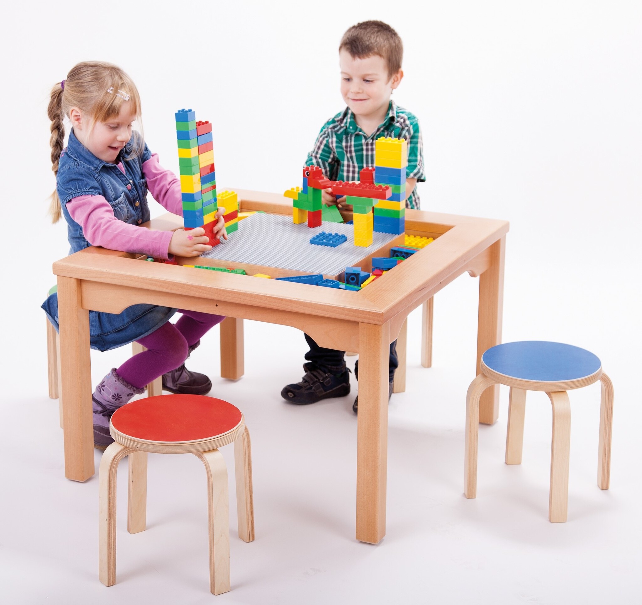 Spieltisch für Lego und Duplo Bausteine