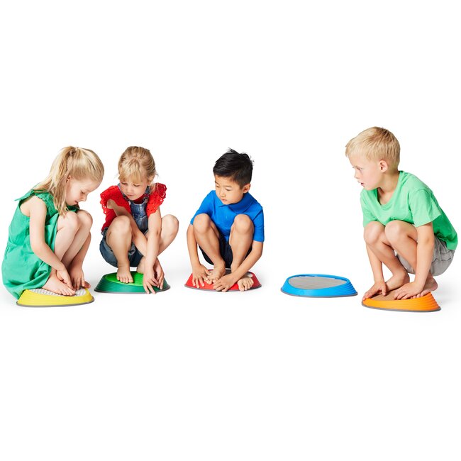 Gonge Taktile Steine - Sensorische Bodenfliesen 5-er Set