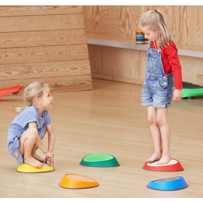 Gonge Taktile Steine - Sensorische Bodenfliesen 5-er Set