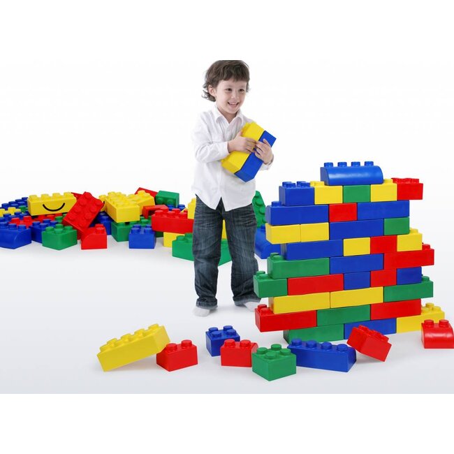 SoftBlocks Gummi Bausteine 84 Stück Großbausteine klassische Farben