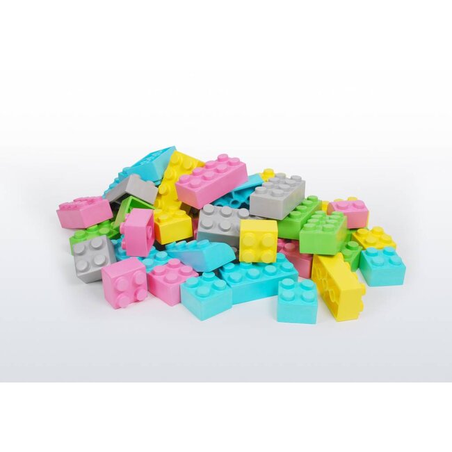 XXL Legosteine 50 Stück nordische Farben