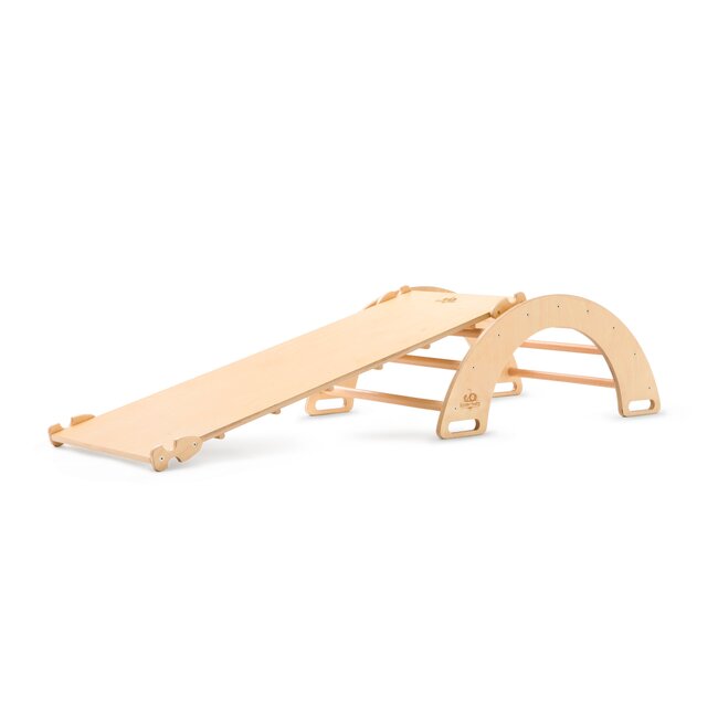 Pikler Kletterwippe mit Rutsche - Spielbogen mit Rutsche Vorteilset