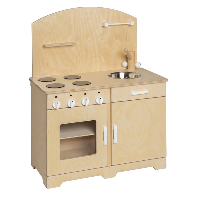 Van Dijk Toys Spielküche aus Holz für Kleinkinder ab 2 Jahren