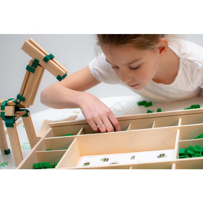 JOIN CLIPS Erweiterungsset 3-in-1 mit Rädern, Bauplatten und Murmelbahn