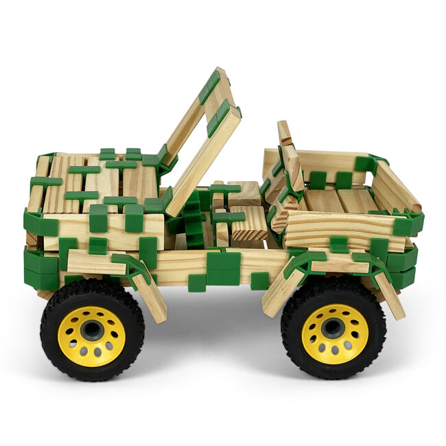 JOIN CLIPS Verbindungsstücke für Kapla Basisset - 400 St. + 80 Holzplättchen