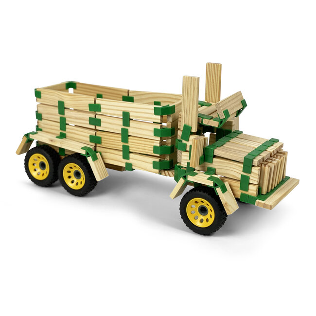 JOIN CLIPS Verbindungsstücke für Kapla Basisset - 400 St. + 80 Holzplättchen