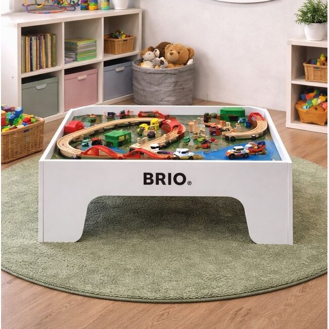 Brio Spieltisch mit Untergestell, Spielplatte und Zubehör