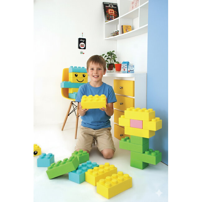SoftBlocks Riesen Steine Type Lego 42 Stück - Pastellfarben