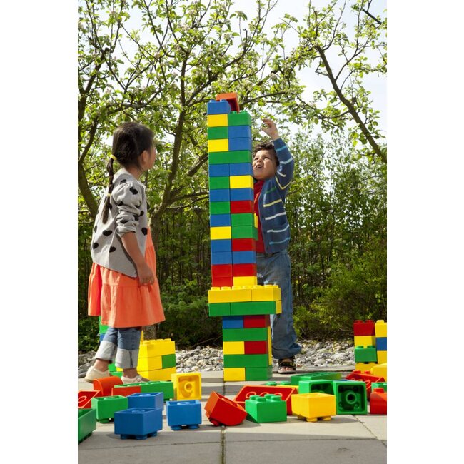 SoftBlocks Gummi Bausteine 84 Stück Großbausteine klassische Farben