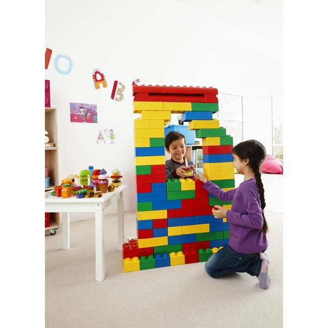 Gummi Bausteine 84 Stück Großbausteine klassische Farben