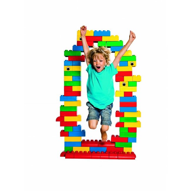 SoftBlocks Gummi Bausteine 84 Stück Großbausteine klassische Farben