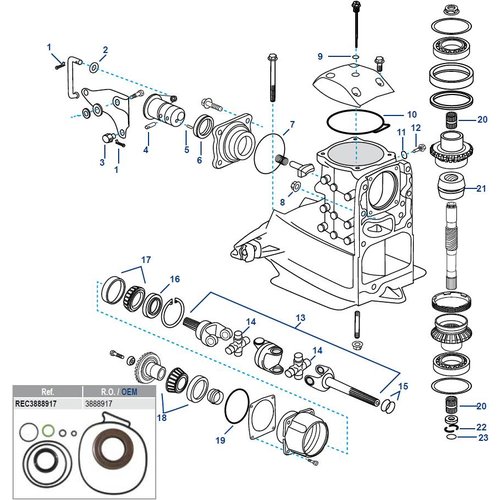 Volvo Penta Gearcase Assy / Sterndrive / Transom Parts - Allesmarine
