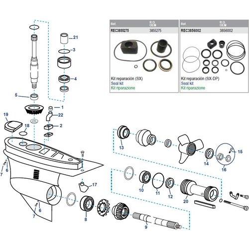 Volvo Penta Gearcase Assy / Sterndrive / Transom Parts - Allesmarine