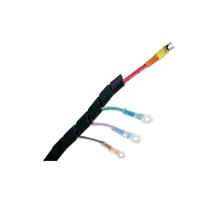 Kast Zich voorstellen huurling Zwart spiraal plastic om kabel netjes weg te werken per 1 m - Allesmarine.nl