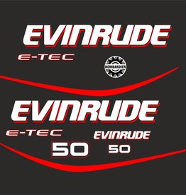 Johnson/Evinrude 50 E - tec  bouwjaar 2006  sticker set
