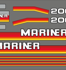 Mariner Mariner 200 HP 1984-1990 Sticker Set
