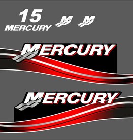 Mercury 15 PK  bouwjaar 2005-2007 sticker set