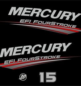 Mercury 15 PK EFI fourstroke bouwjaar 2019 sticker set