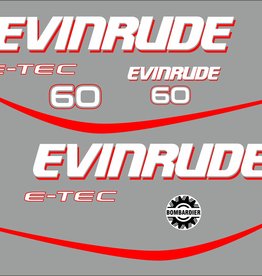 Evinrude Evinrude E-Tec 60 HP Sticker Set