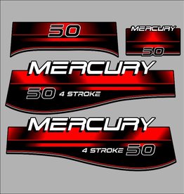 Mercury Mercury 50 HP FourStroke 1998-1999 Sticker Set
