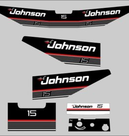 Johnson Johnson 15 HP 1989 Sticker Set