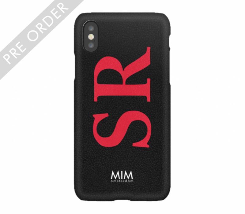 MIM INITIAL CASE (hard case) - zwart/rood
