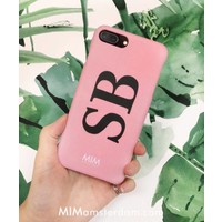 MIM INITIAL CASE (hard case) - pink/black