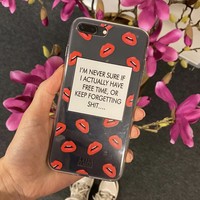 FORGETTING SH*T - MIM TRANSPARENT SOFTCASE