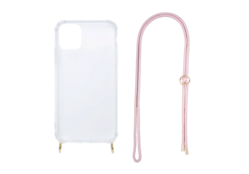 MIM HANDS OFF MY PHONE - BABY PINK (shockproof case + cord)