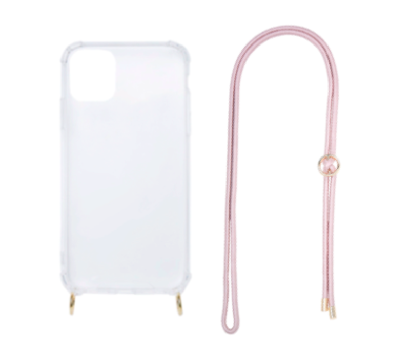 HANDS OFF MY PHONE - BABY PINK (shockproof case + cord)