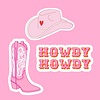 MIM cowboy sticker set