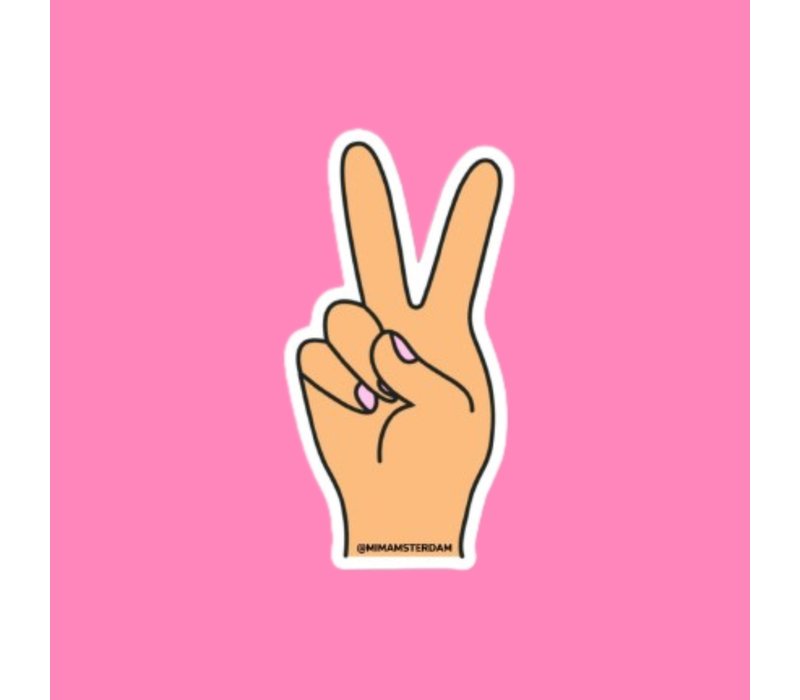 Peace Out-Aufkleber