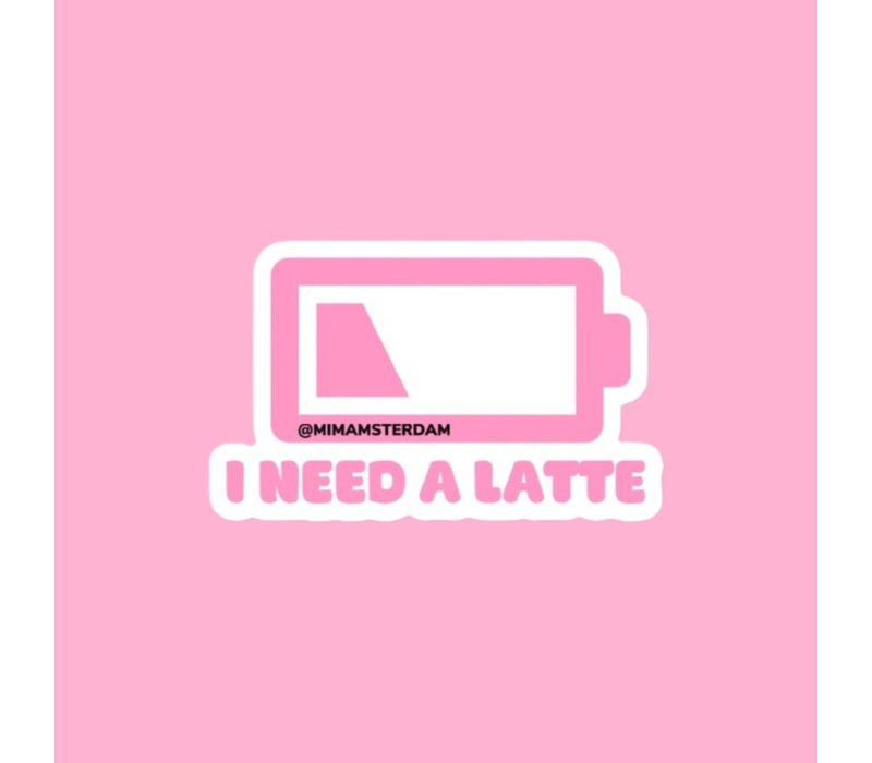 I need a latte sticker