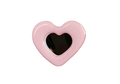 MIM MIRROR HEART POP SOCKET PINK