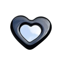 MIRROR HEART POP SOCKET BLACK