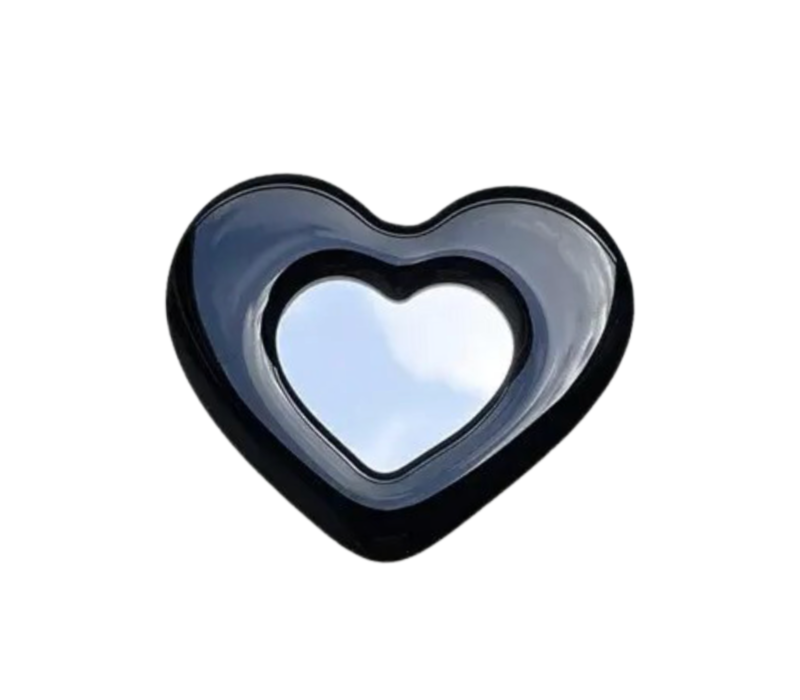 MIRROR HEART POP SOCKET BLACK